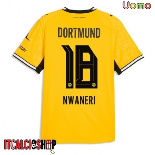 Borussia Dortmund Ethan Nwaneri #18 Prima Maglia 2026-27 Manica Corta